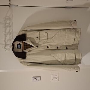 Gap Men's Vintage Cotton Chore/Barn Coat w/ Leather & Corduroy Collar (Size S)